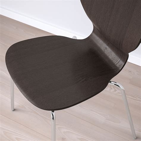SIGTRYGG chair, dark brown/Sefast chrome-plated - IKEA