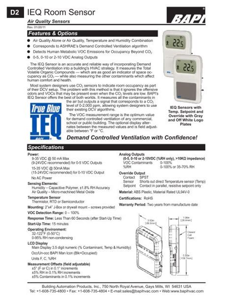 Image result for Bapi Stat Room Sensor