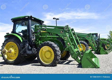 New John Deere Tractor and Front End Loader Editorial Stock Image ...
