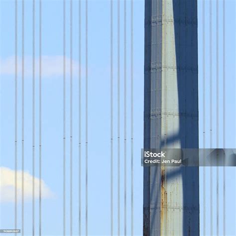 Details The Verrazano Bridge New York City Stock Photo - Download Image Now - Bridge - Built ...