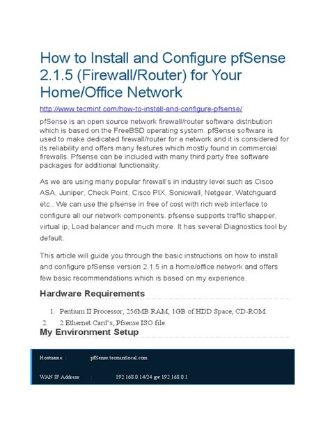 Pfsense Tutorial 的图像结果