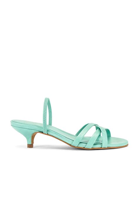 ALOHAS Wasabi Kitten Heel Sandal in Mint | REVOLVE