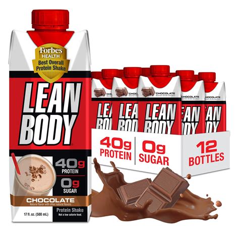 Lean Body Ready-to-Drink Chocolate Protein Shake, 40g Protein, Whey ...