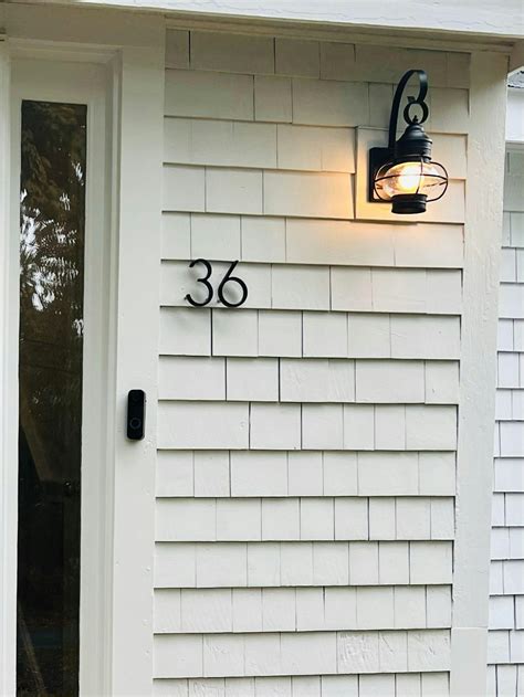 How to Install Floating Mount House Numbers 的图像结果