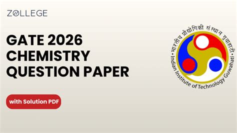 GATE 2026 CY Question Paper with Answer Key and Solution PDF