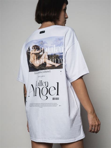 Fallen Angel Shirt Aesthetic - Cabanel Shirt - Art Inspired Backprint ...