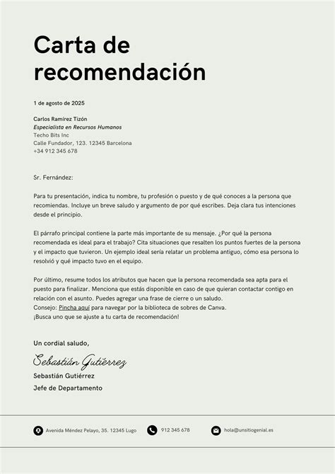 Ejemplo De Carta De Recomendaci N Laboral Plantillas En Pdf Y Word My/ejemplo De Carta De ...