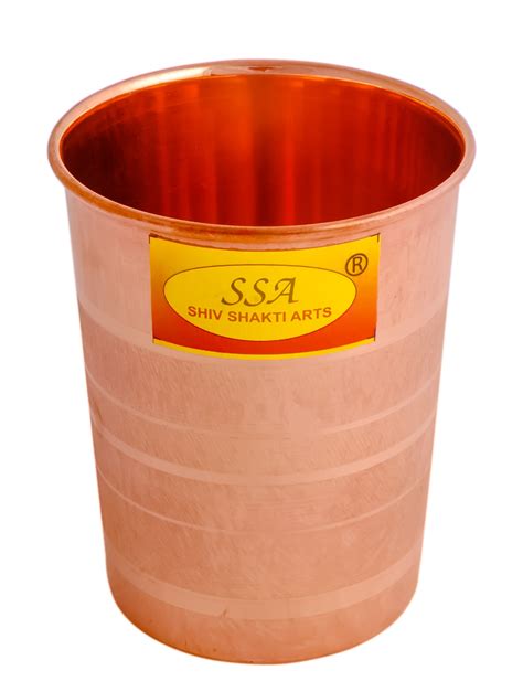 Dr.Copper Refine Pure Drinking Copper Glass - ( 300 Ml Each, Silver To ...