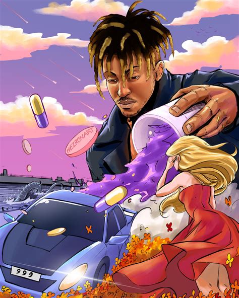 Combining all of Juice Wrld's album covers into one! By IG: @hezronart ...