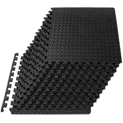 ProsourceFit Puzzle Exercise Mat ½ in, EVA Interlocking Foam Floor ...