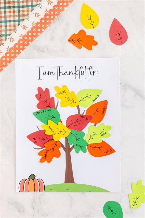 Thankful Tree Printable.mp4 - Worksheets Library