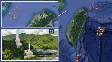 台海军演｜央视曝光导弹发射画面落点环绕台湾本岛 台军方称共11枚东风飞弹 | 星岛日报