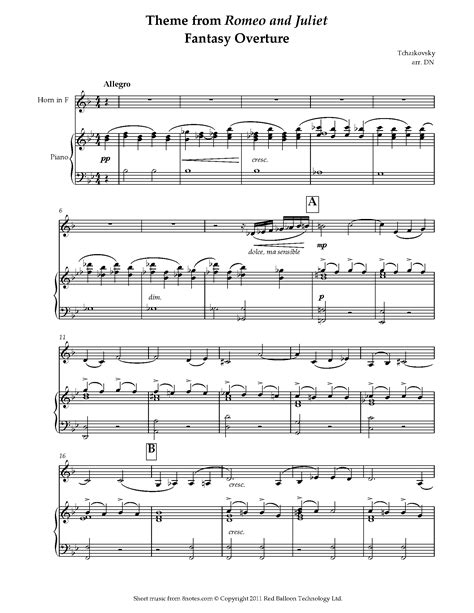 Tchaikovsky, Pyotr Ilyich - Theme from Romeo and Juliet Fantasy ...