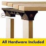 2x4basics Black Polyresin Shelving brackets in the DIY Project Brackets ...