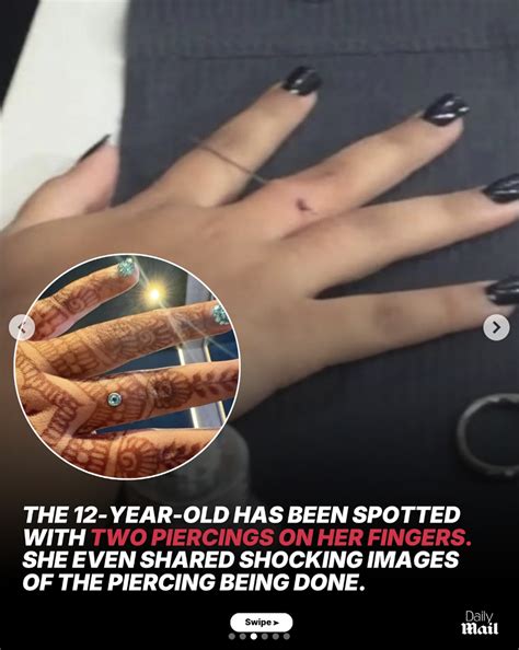 Kim Kardashian's Daughter North West, 12, Shows Off Finger Piercing ...