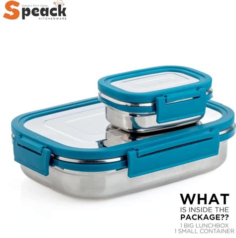Stainless Steel Lunch Box | Tiffin Box for School & Work | Airtight ...