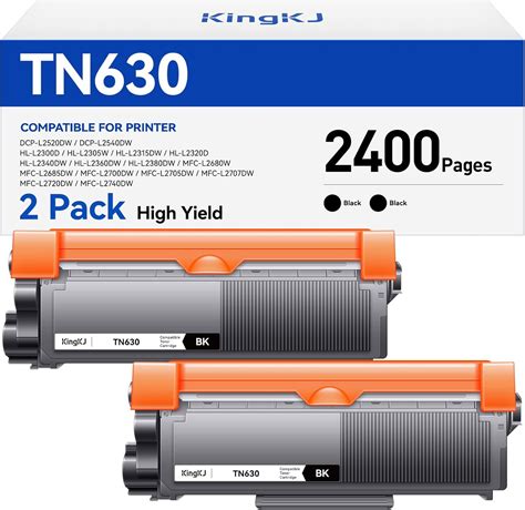 Amazon.com: TN630 Black Toner Cartridge 2-Pack Replacement Compatible ...