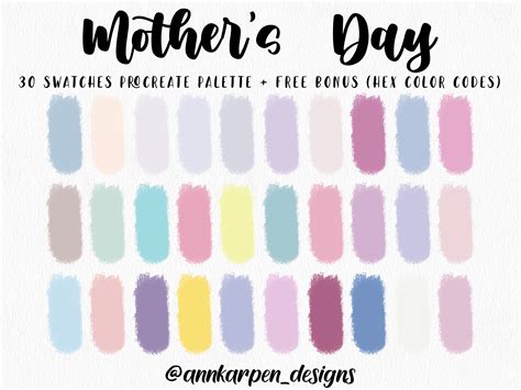 Mothers Day Color Palette