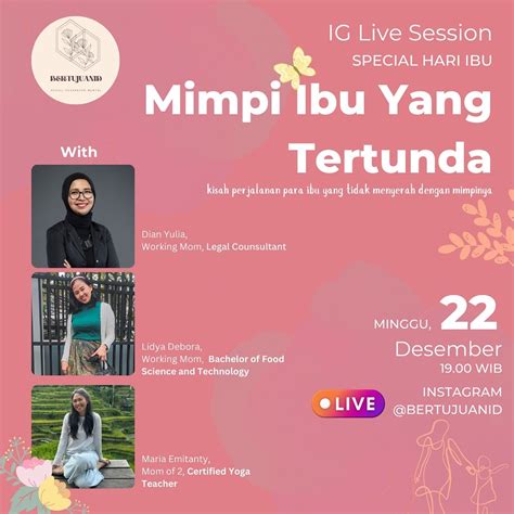 BertujuanID | Spesial di bulan Desember! *ME TIME MAMA* Rutinitas 24/7 membersamai keluarga tak ...