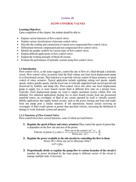 Image result for Flow Control Valve Function