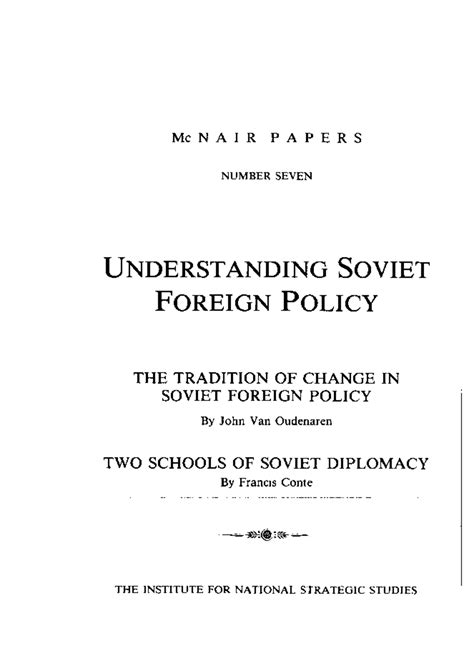 Mcnair 07 - Assignment of USSR - M c N A I R P A P E R S N U M B E R ...