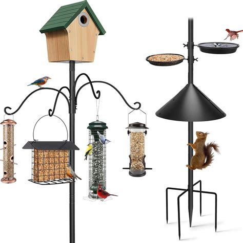 93Inch Bird Feeding Station,Heavy Duty Bird Feeder Pole Bird House ...