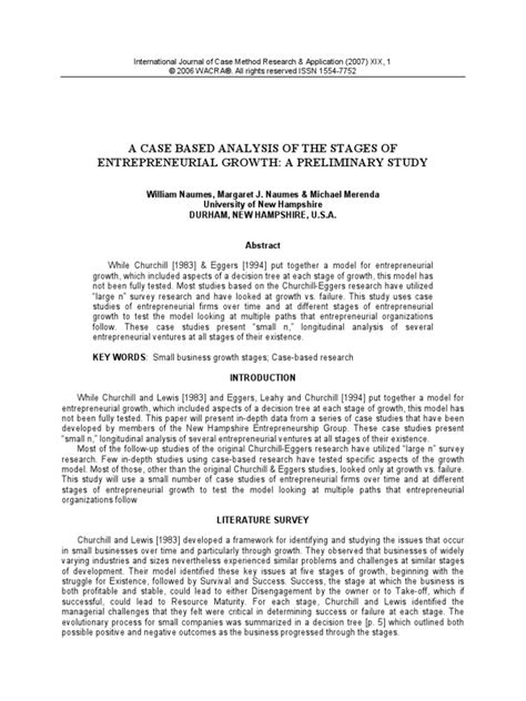 Case Study | PDF | Entrepreneurship | Small Business