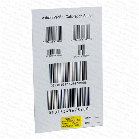 Calibration Plaque for the Axicon PC6000, PC6015, PC6500, PC6515 ...