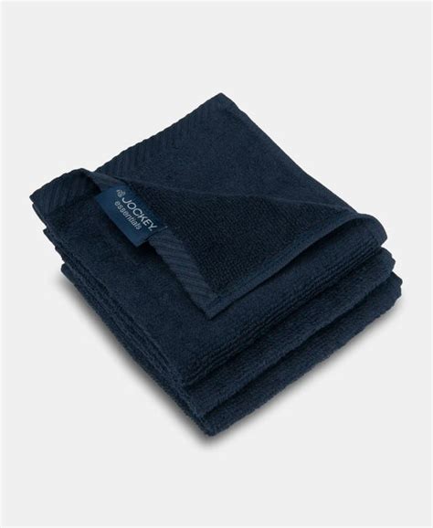 Buy Cotton Terry Ultrasoft and Durable Solid Face Towel - Navy (Pack of ...