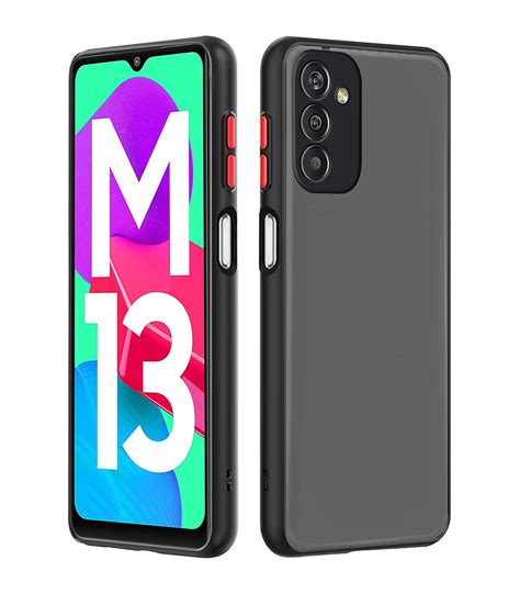 Pikkme Samsung Galaxy M13 4G Back Cover | Hybrid Smoked Back | Full ...