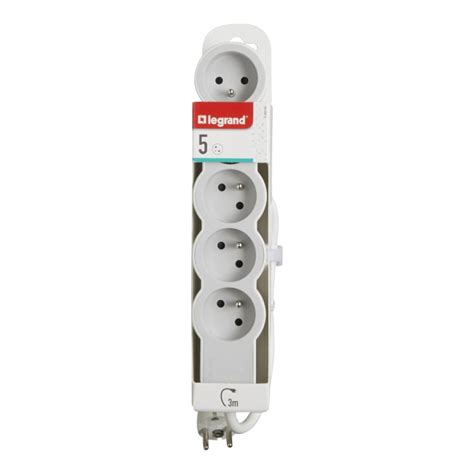 049492 Legrand | Legrand 3 m 5 Socket Type E Extension Lead | 238-7608 | RS