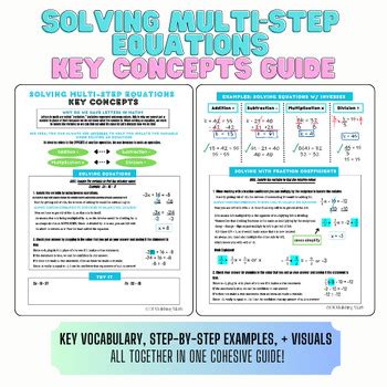 Image result for Guide On Solving Multi-Step Equations