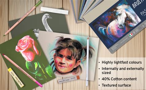Brustro Artists Pastel Papers, 160 GSM,Size A3, Assorted Soft (Pack of ...