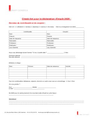 Fillable Online www.monneyconseils.ch wp-content uploadsCheck-list pour ...