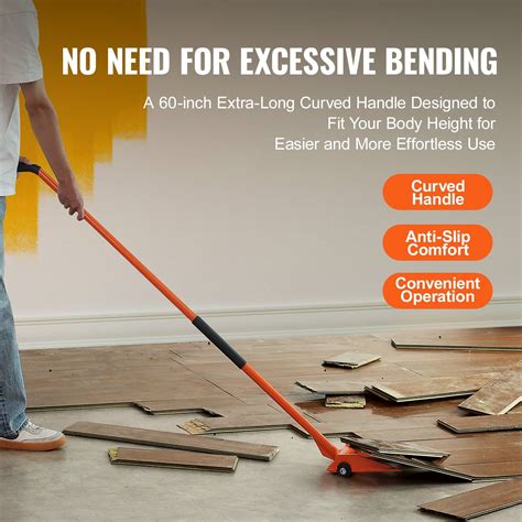 60'' Heavy Duty Wrecking Pry Bar - 2000 lbs Carbon Steel Demo Tool for ...