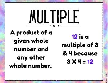 Image result for Multiple and Factor Math