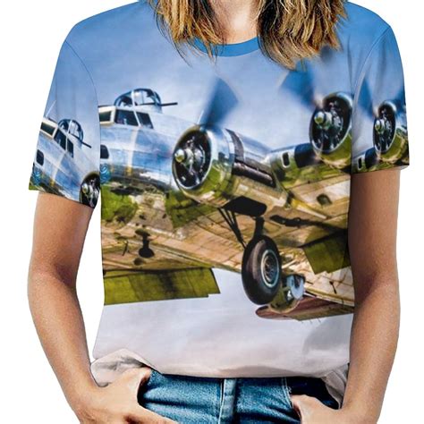 Boeing 17G Flying Fortress " Yankee Lady " Ruffle Short Sleeve T Shirt ...