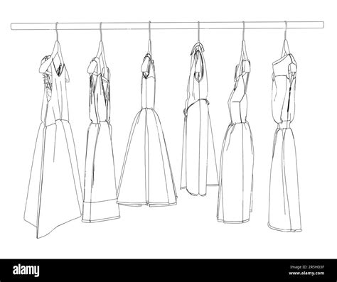 Cloth hangers dresses womens Cut Out Stock Images & Pictures - Alamy