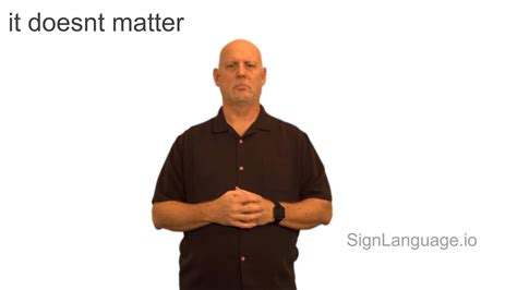 it doesnt matter in ASL - Example # 1 - American Sign Language