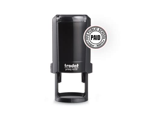 Trodat Customizable Printy 46031 Self-Inking Round Stamp – 31mm Custom ...
