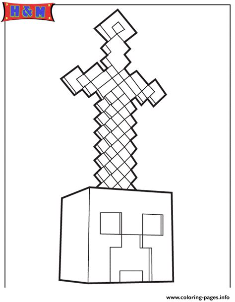 Minecraft Wepens Coloring Pages - Free Coloring Pages