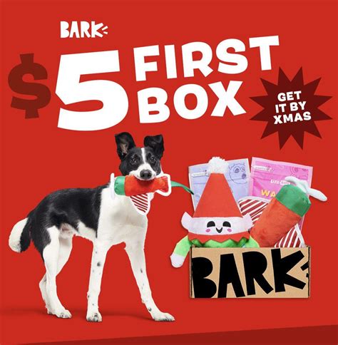 BarkBox Coupon Code - First Box for $5 + Get the Box By Christmas ...