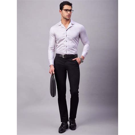 Buy Louis Stitch Regular Fit Cuban Collar Printed Pink Shirt Online