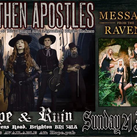 Heathen Apostles + Message From The Ravens, The Hope And Ruin, Brighton ...