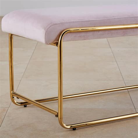 Buy Monarch Fabric Dining Bench - Pink from Home Centre at just INR 13330.0