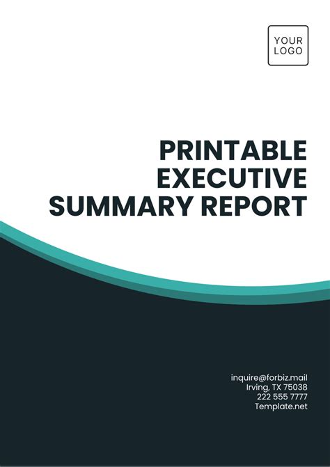 Executive Summary Report Example 的图像结果