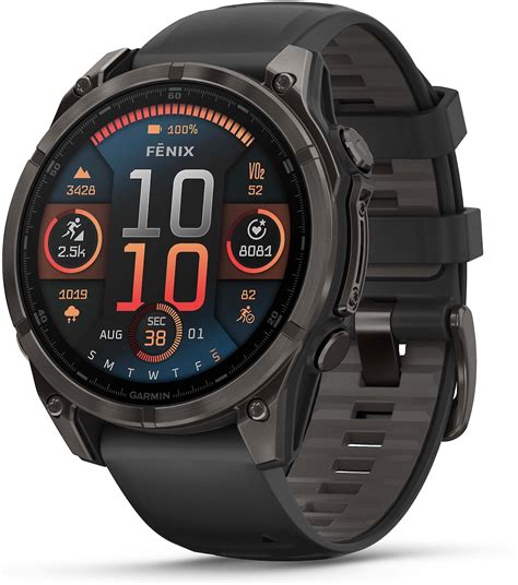 Customer Reviews: Garmin fenix 8 Sapphire (Carbon Gray Titanium with ...