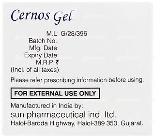 Cernos 1% Gel 5 GM | Order Cernos 1 % Gel 5 GM Online at Truemeds