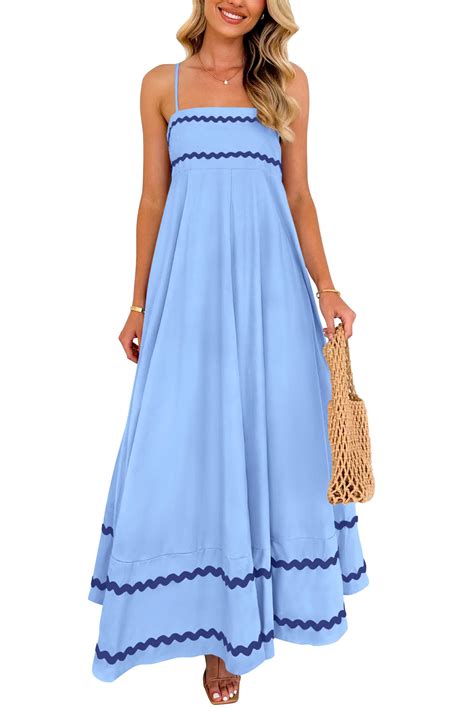 Prettygardenwomens 2025 Summer Flowy Maxi Dress Casual Sleeveless ...