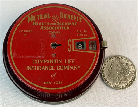 Lot - Vintage 1950's Add-O-Bank "Mutual Benefit Health and Accident ...